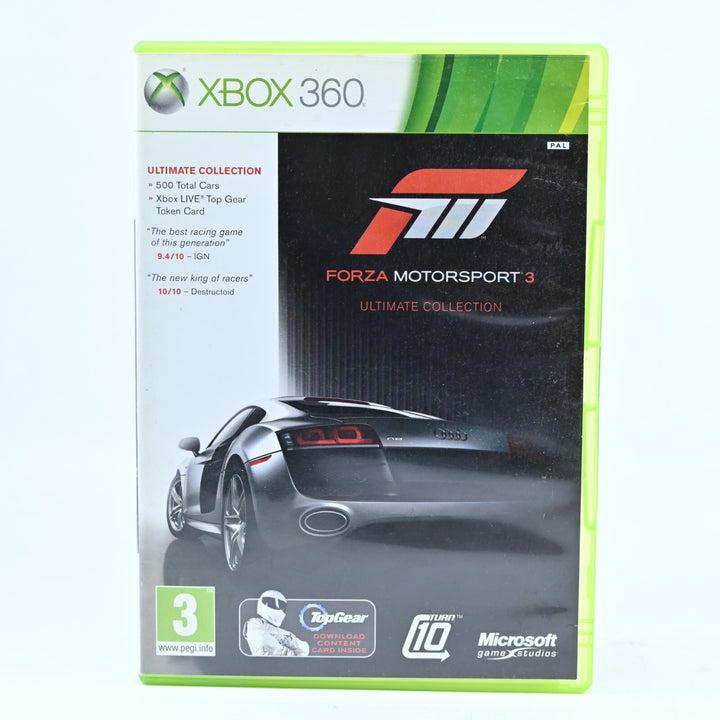 Forza Motorsport 3 - Ultimate Collection - Xbox 360 Game + Manual - PAL - MINT