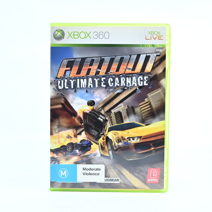 Flatout Ultimate Carnage - Xbox 360 Game + Manual - PAL - FREE POST!