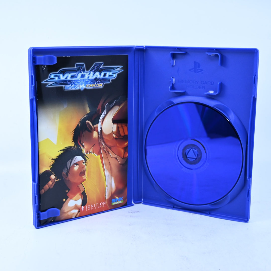 SNK Vs Capcom: SVC Chaos - Sony Playstation 2 / PS2 Game + Manual - PAL