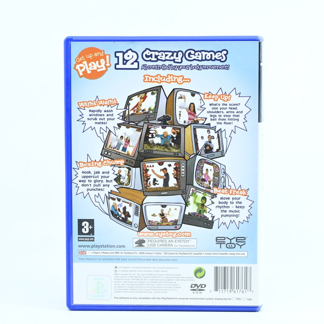 EyeToy: Play - Sony Playstation 2 / PS2 Game + Manual - PAL - MINT DISC!
