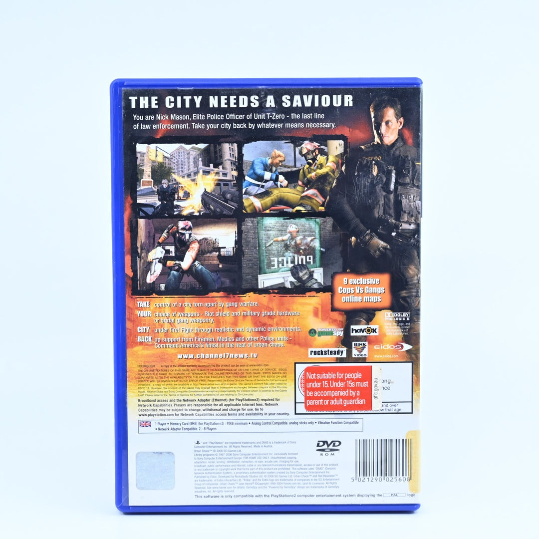 Urban Chaos: Riot Response - Sony Playstation 2 / PS2 Game + Manual - MINT DISC!