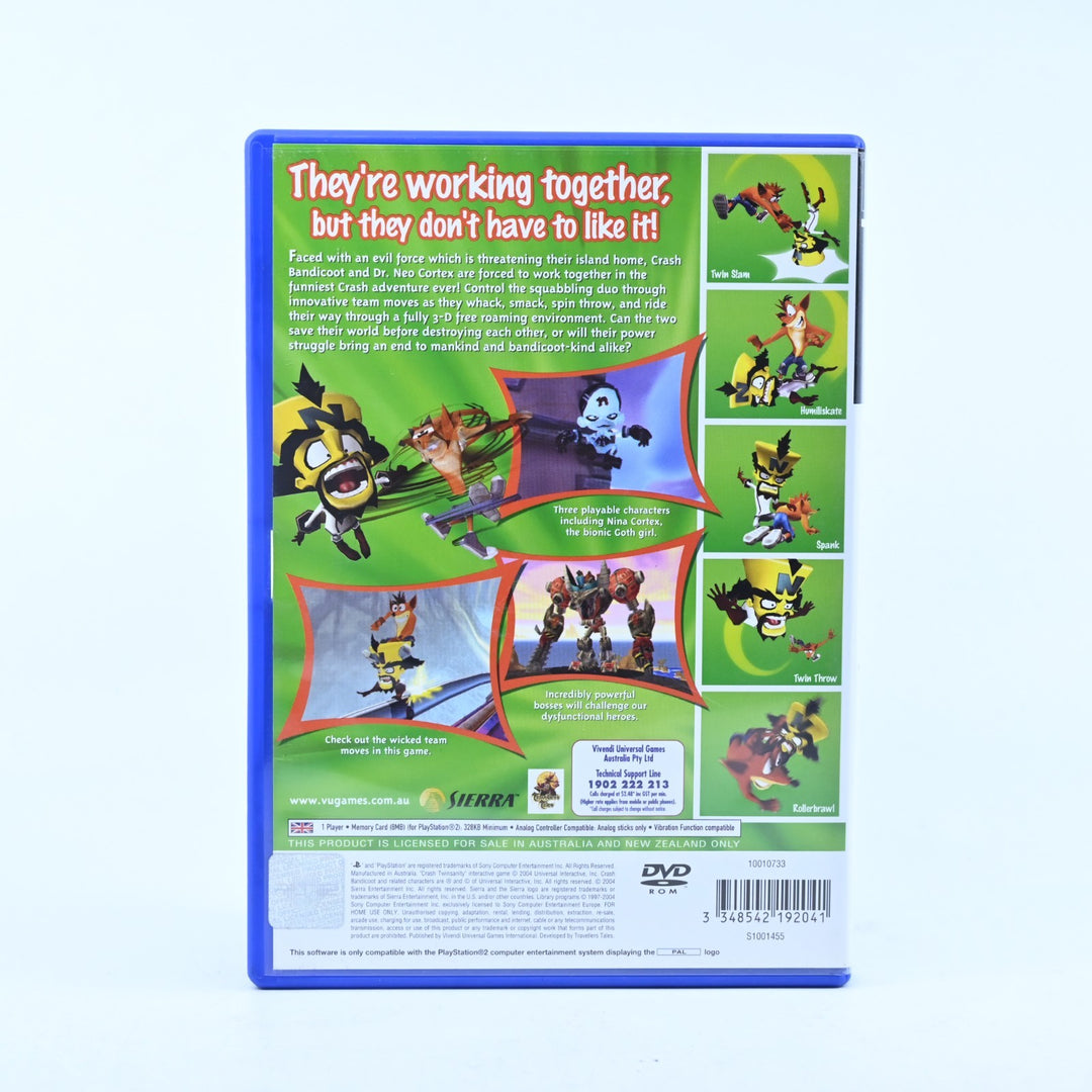 Crash Twinsanity - Sony Playstation 2 / PS2 Game + Manual - PAL - MINT DISC!