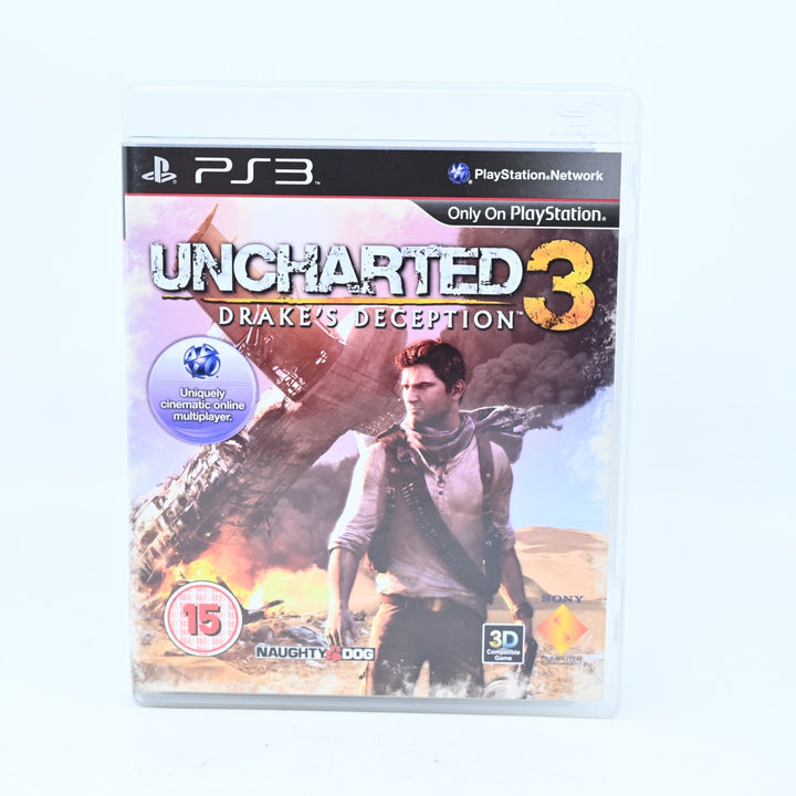 Uncharted 3: Drake's Deception - Sony Playstation 3 / PS3 Game + Manual