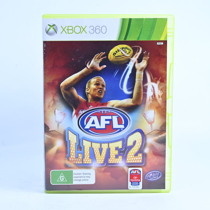 AFL Live 2 - Xbox 360 Game + Manual - PAL - MINT DISC!