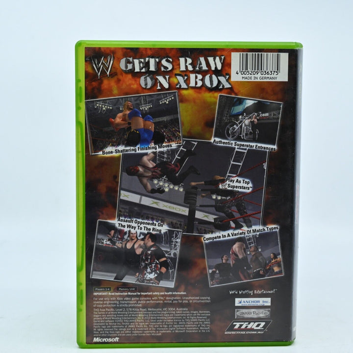 WWE Raw - Original Xbox Game + No Manual - PAL - MINT DISC!