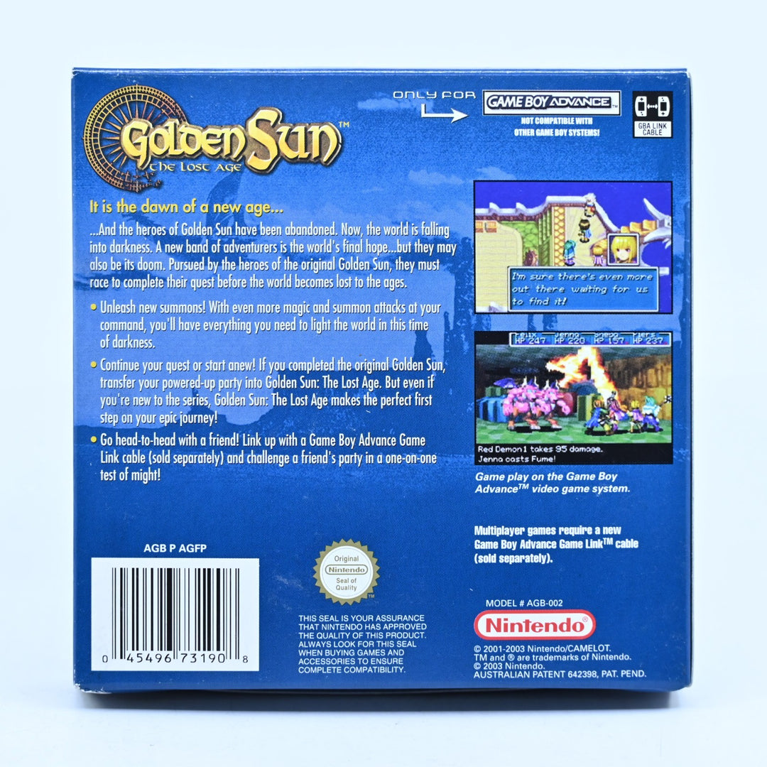 Golden Sun: The Lost Age - Nintendo Gameboy Advance / GBA Boxed Game - PAL