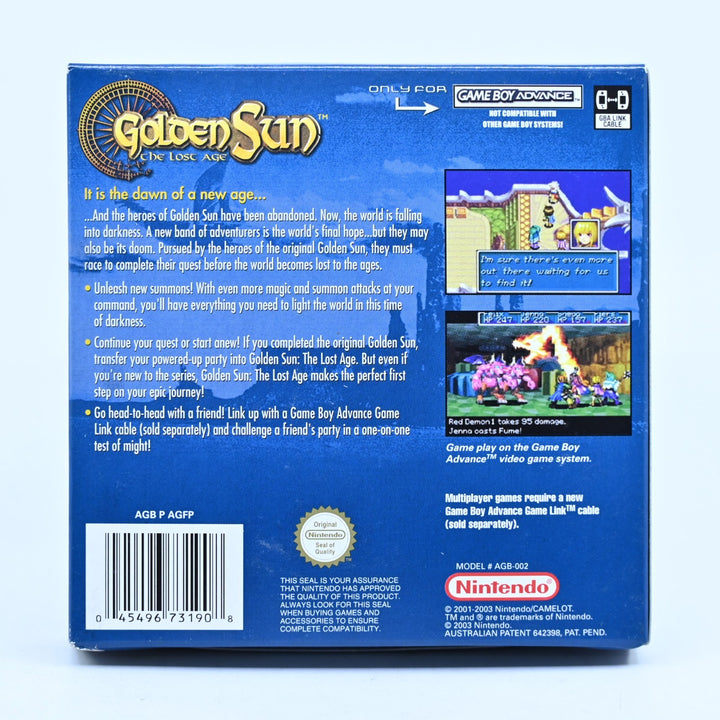 Golden Sun: The Lost Age - Nintendo Gameboy Advance / GBA Boxed Game - PAL