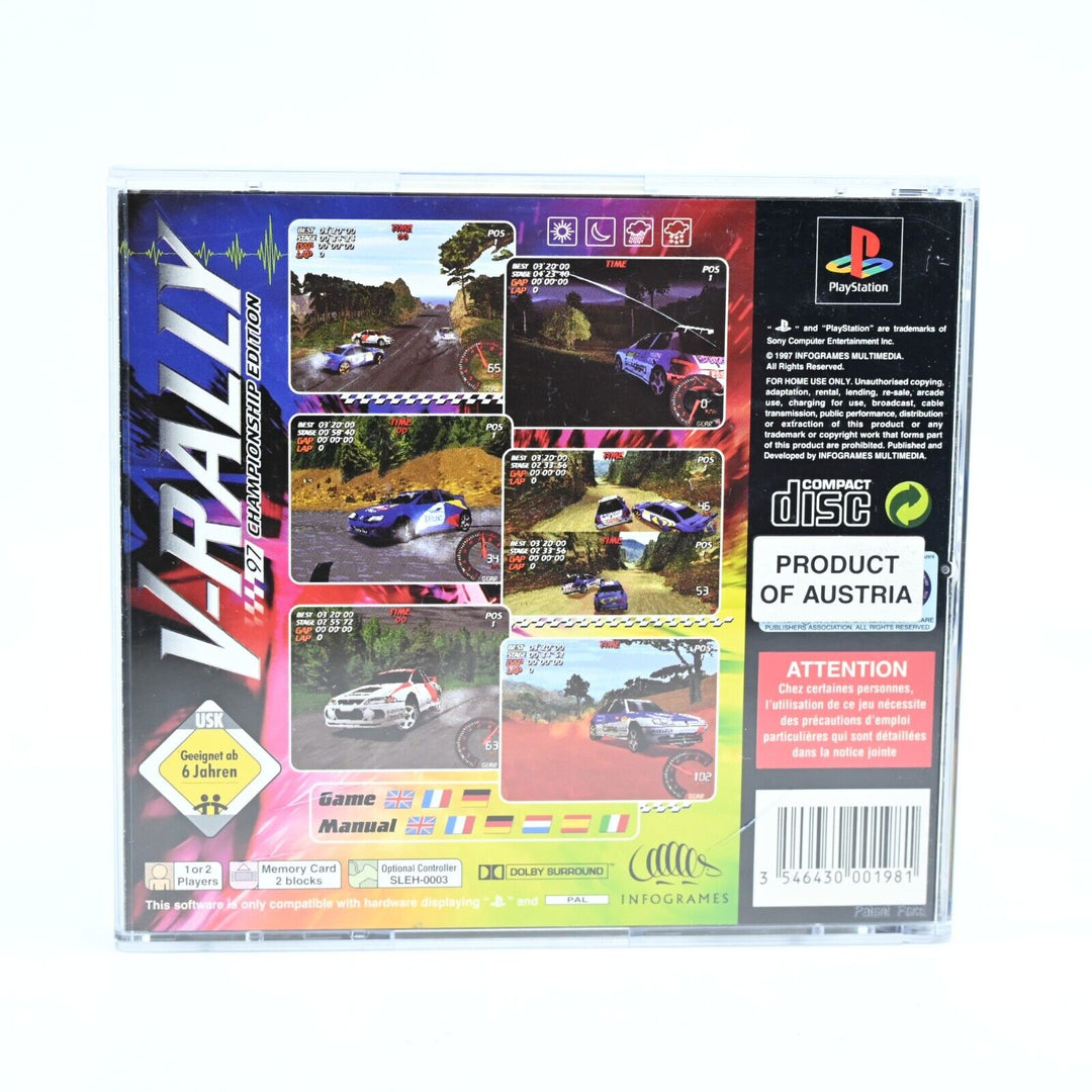 V-Rally: Championship Edition - Sony Playstation 1 / PS1 Game - PAL - MINT DISC!