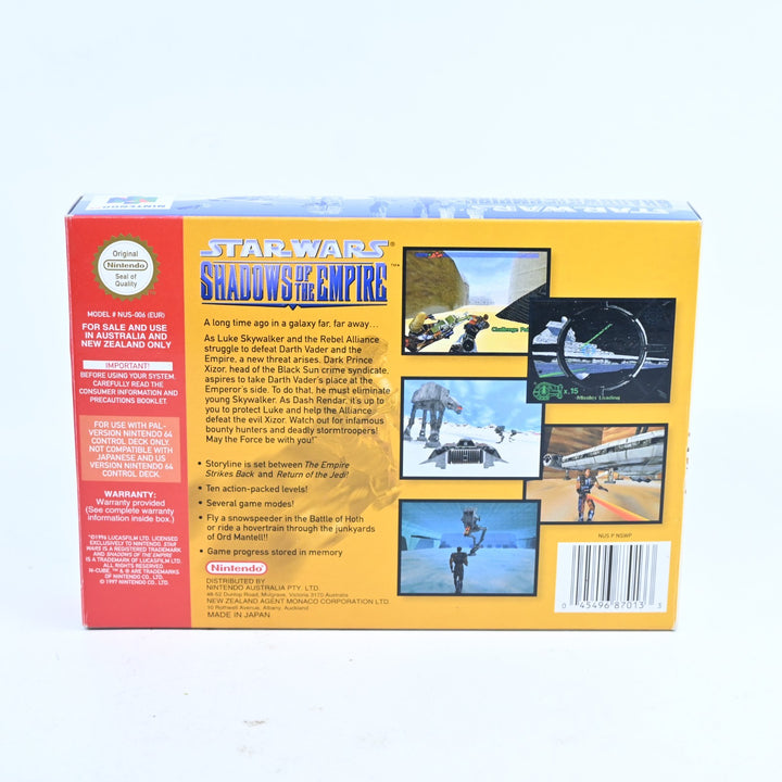 Star Wars: Shadows of the Empire - N64 / Nintendo 64 Boxed Game - PAL