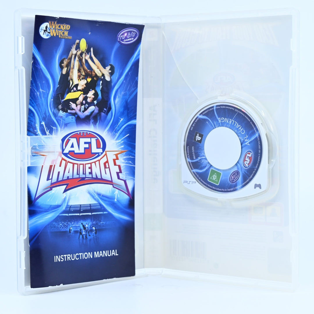 AFL Challenge - Sony PSP Game + Manual - FREE POST!
