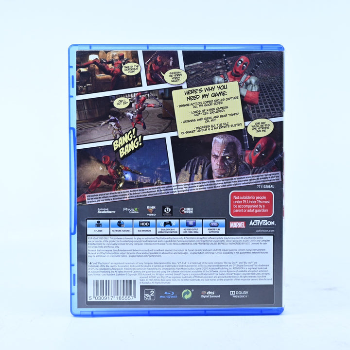 Deadpool - Sony Playstation 4 / PS4 Game - MINT DISC!