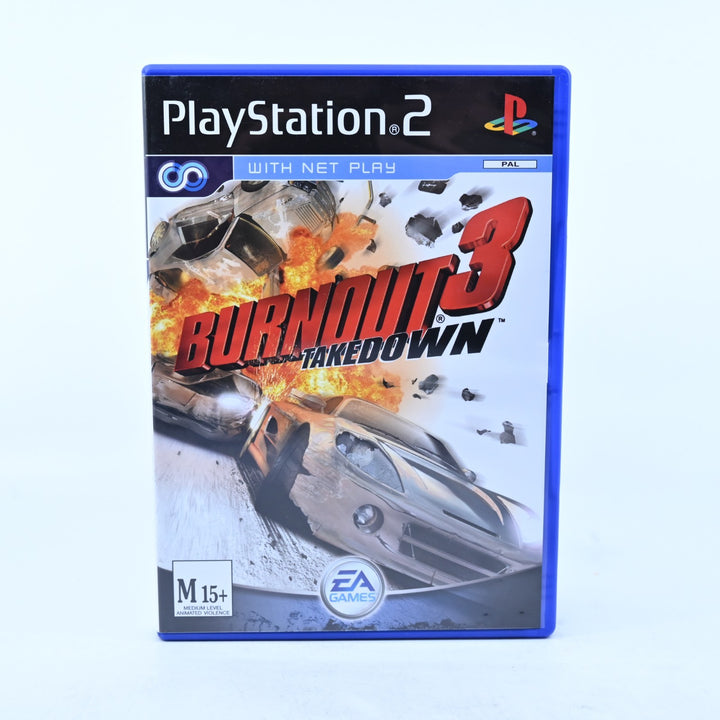 Burnout 3: Takedown - Sony Playstation 2 / PS2 Game + Manual - PAL - MINT DISC!
