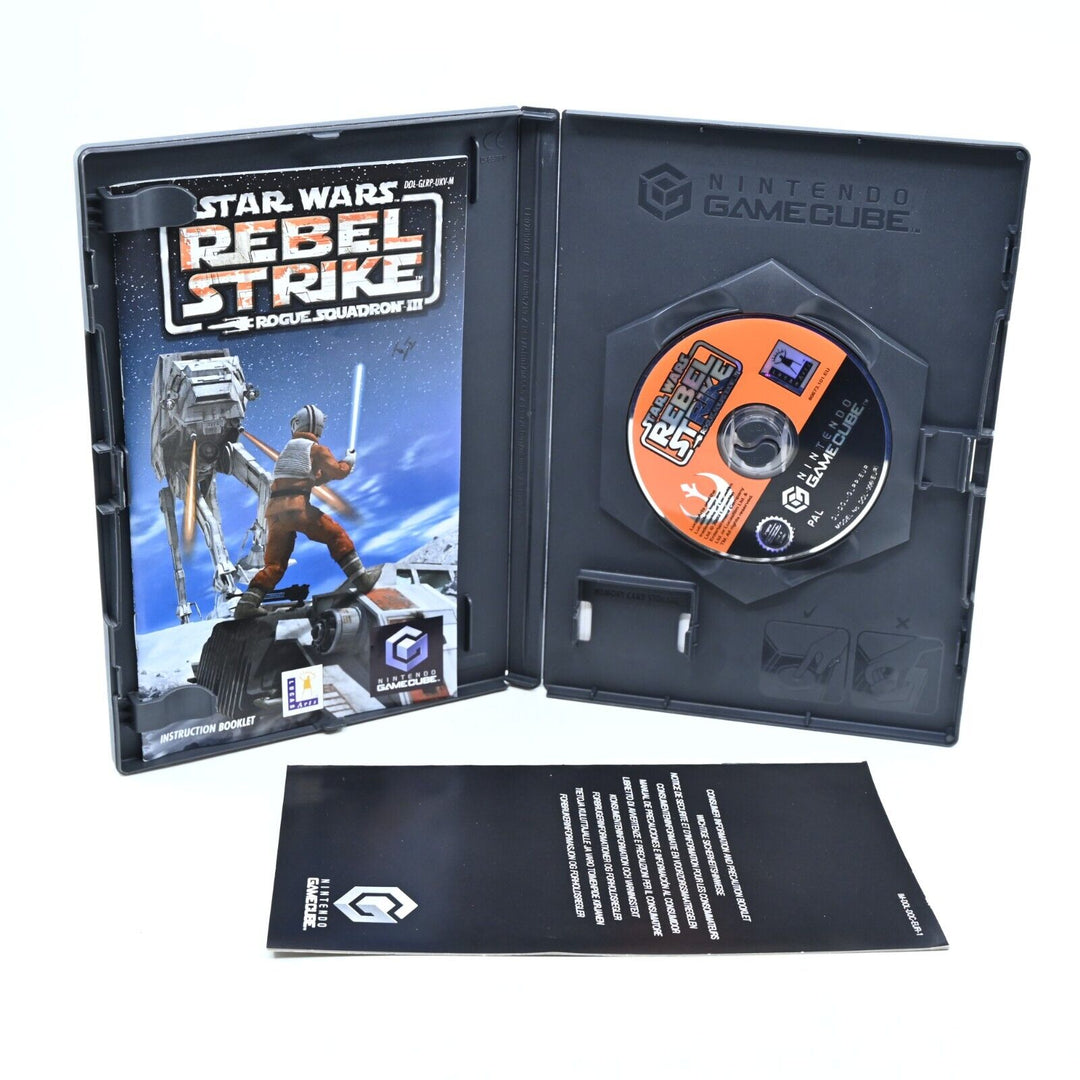 Star Wars Rogue Squadron III: Rebel Strike - Nintendo Gamecube Game + Manual PAL