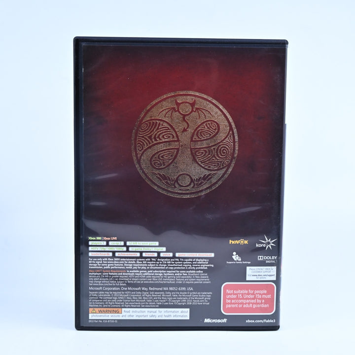 Fable III 3 Limited Collector's Edition - Xbox 360 Game + Manual - PAL