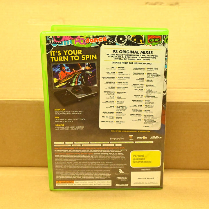 DJ Hero Boxed - Xbox 360 Game + Manual - PAL - MINT DISC!