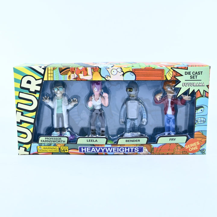 SEALED! Futurama Heavyweights - Series 1 - Die Cast Figure Set - Rocket USA Toy