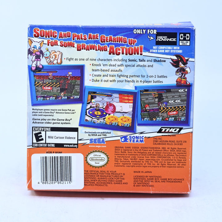 Sonic Battle - GBA Boxed Game - No Poster - Region Free - FREE POST!