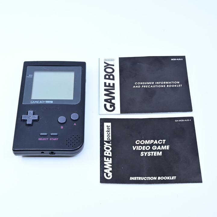 Black Nintendo Gameboy Pocket Boxed Console - AUS PAL - FREE POST!
