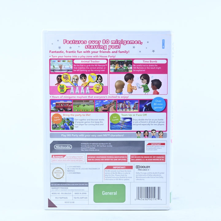 Wii Party - Nintendo Wii Game + Manual - PAL - MINT DISC!