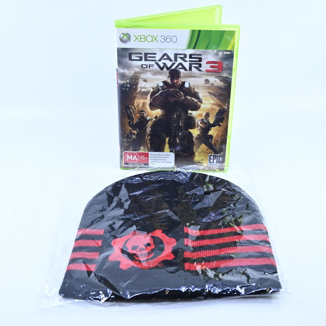 Gears of War 3 - Limited Edition Console - AUS PAL Xbox 360 Boxed Console + Hat