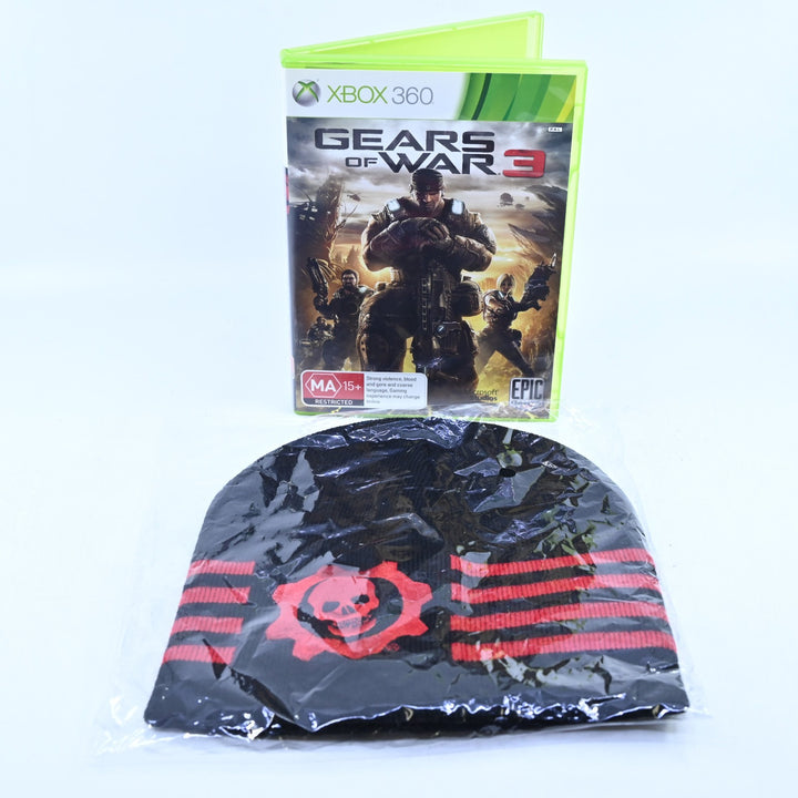 Gears of War 3 - Limited Edition Console - AUS PAL Xbox 360 Boxed Console + Hat