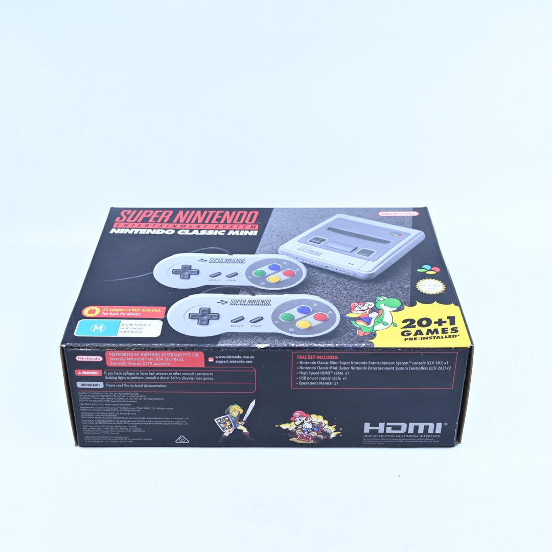 AS NEW! SNES Classic Mini - Super Nintendo / SNES Boxed Console - FREE POST!