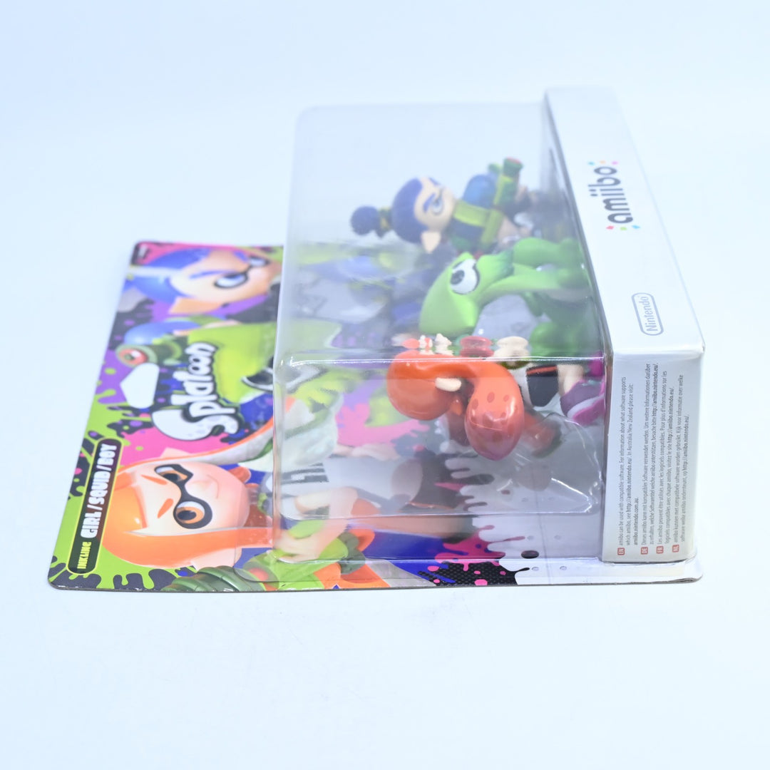 SEALED! Inkling Girl/Squid/Boy Amiibo Set - Splatoon - Toy - FREE POST!