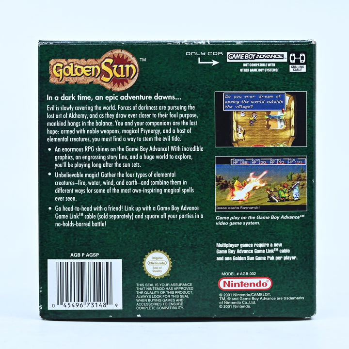 Golden Sun - Nintendo Gameboy Advance / GBA Boxed Game - PAL - FREE POST!