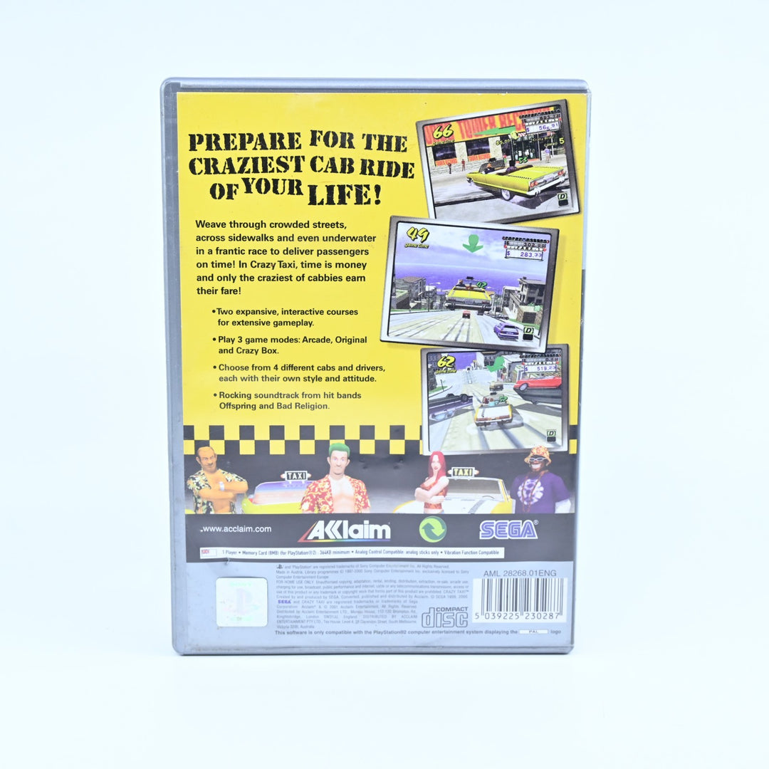 Crazy Taxi - Sony Playstation 2 / PS2 Game + Manual - PAL - MINT DISC!