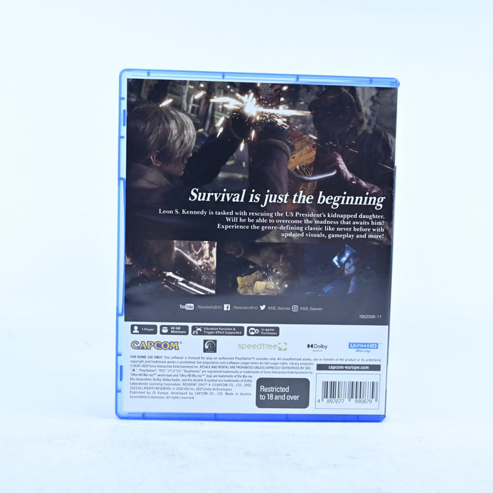 Resident Evil 4 - 2023 Remake - Sony Playstation 5 / PS5 Game - MINT DISC!