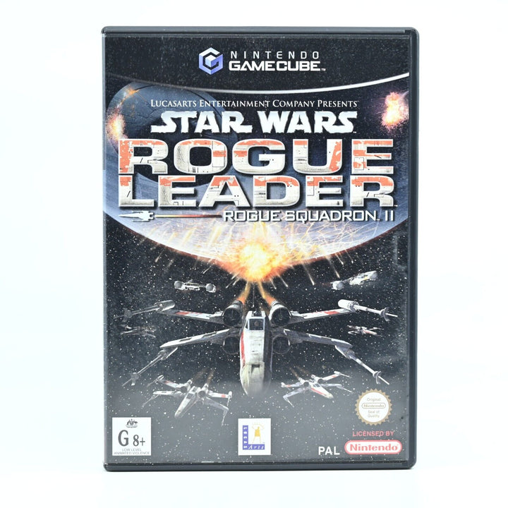 Star Wars Rogue Squadron II Rogue Leader - Nintendo Gamecube Game + Manual - PAL