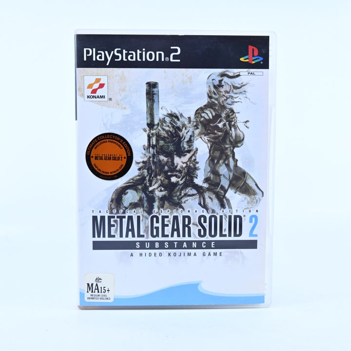 Metal Gear Solid 2: Substance - Sony Playstation 2 / PS2 Game + Manual - PAL