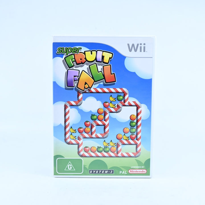 Super Fruit Fall - Nintendo Wii Game + Manual - MINT DISC!