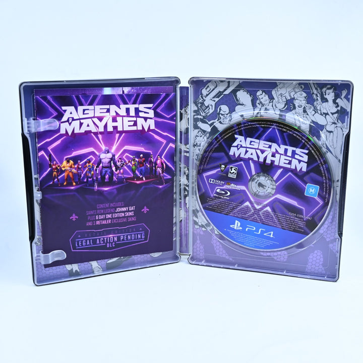 Agents Of Mayhem Steelbook - Sony Playstation 4 / PS4 Game + Manual - FREE POST!