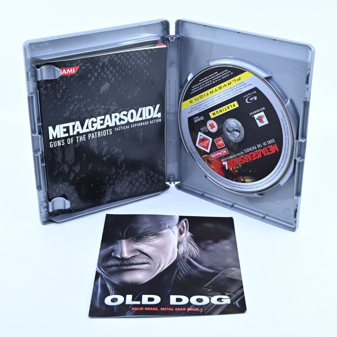 Metal Gear Solid 4: Guns of the Patriots - Playstation 3 / PS3 Game + Manual