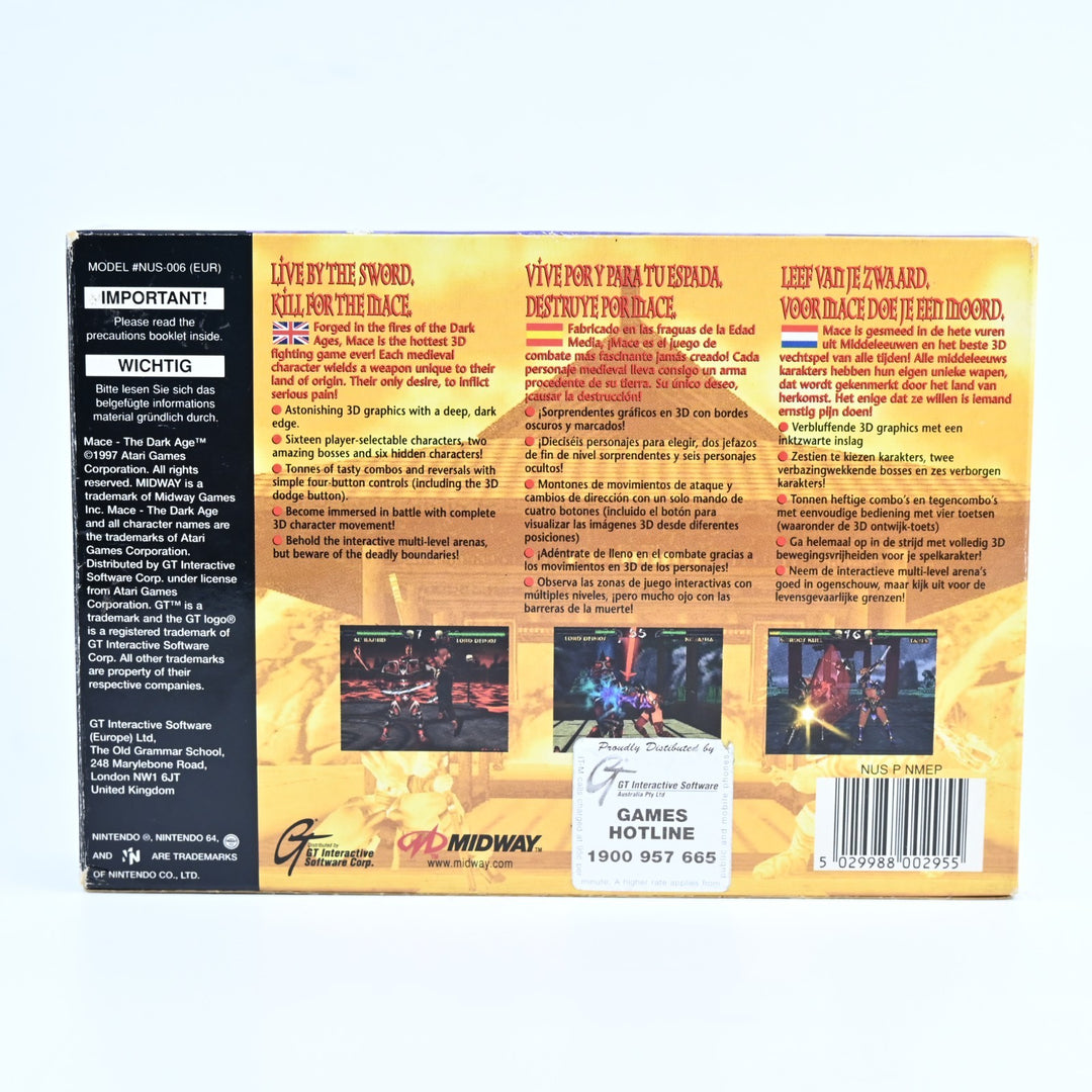 Mace: The Dark Age - N64 / Nintendo 64 Boxed Game - PAL - FREE POST!