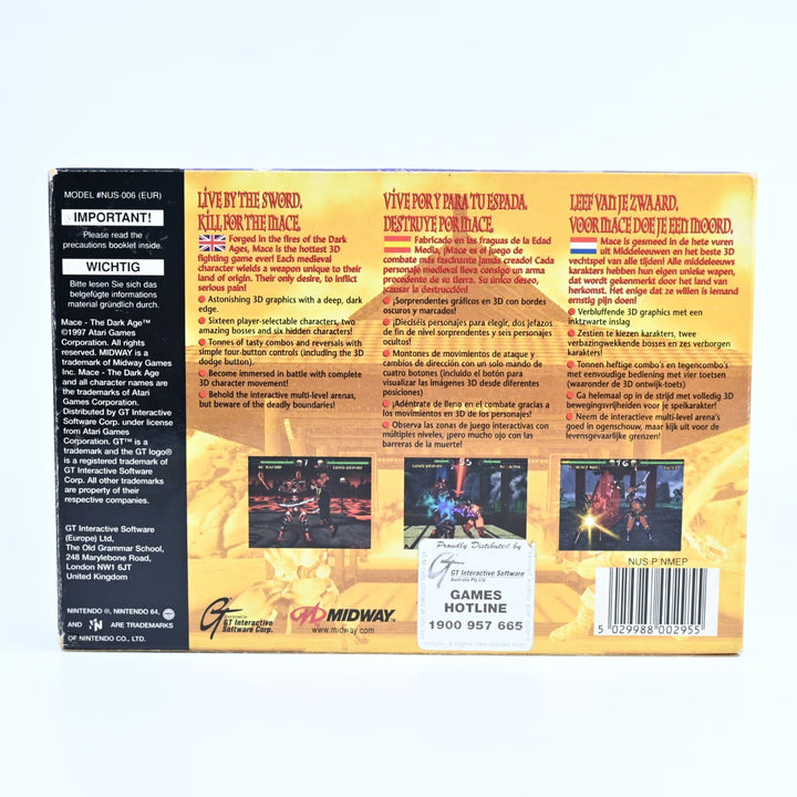 Mace: The Dark Age - N64 / Nintendo 64 Boxed Game - PAL - FREE POST!
