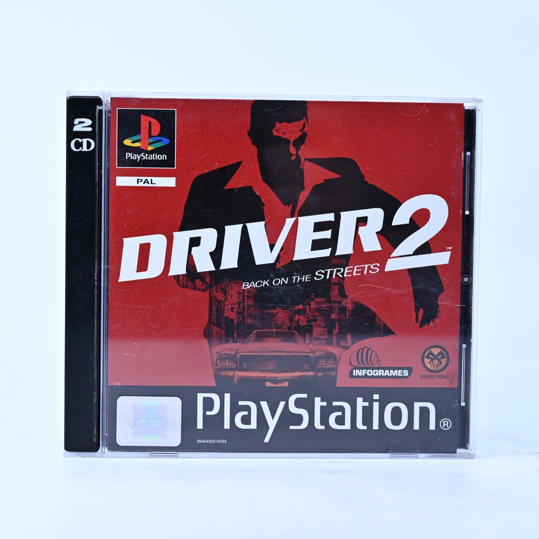 Driver 2: Back on The Streets - Sony Playstation 1 / PS1 Game + Manual - PAL