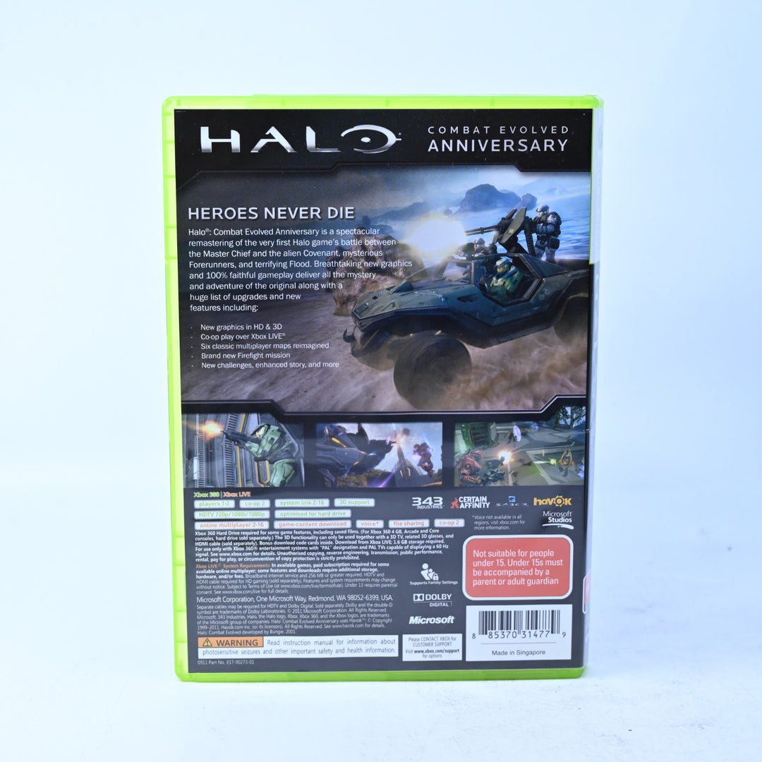 Halo: Combat Evolved Anniversary - Xbox 360 Game + Manual - PAL - MINT DISC!