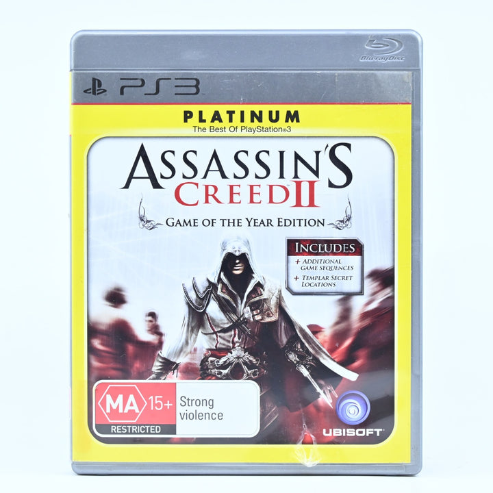 Assassin's Creed II 2 - GOTY Edition - Sony Playstation 3 / PS3 Game + Manual