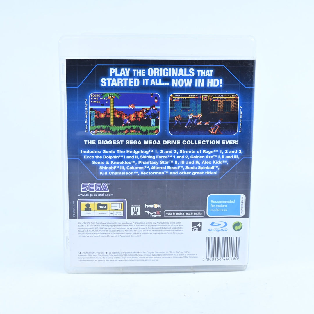 SEGA Mega Drive: Ultimate Collection - Sony Playstation 3 / PS3 Game + Manual