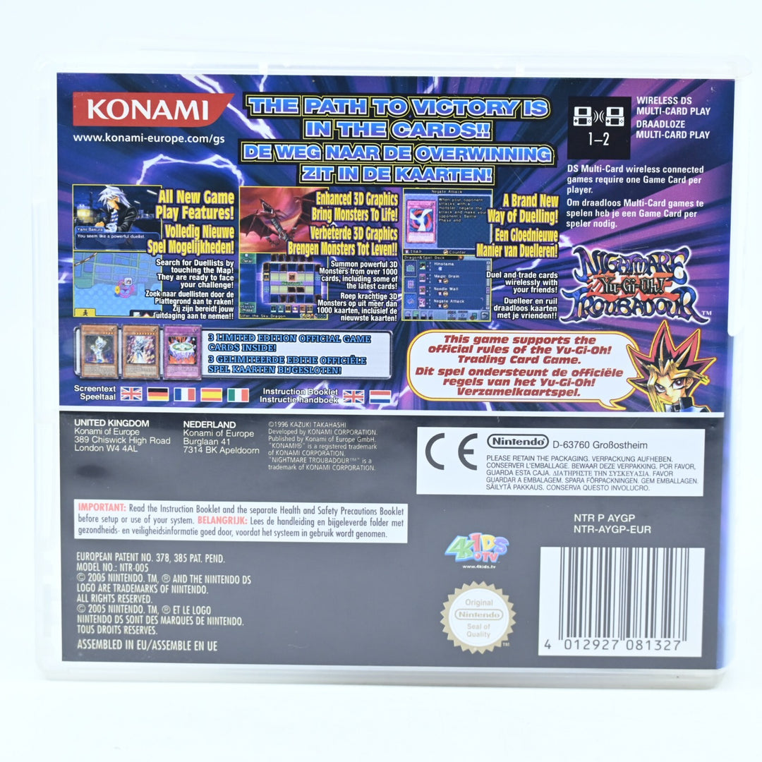 Yu-Gi-Oh! Nightmare Troubadour - Nintendo DS Game - PAL + Manual