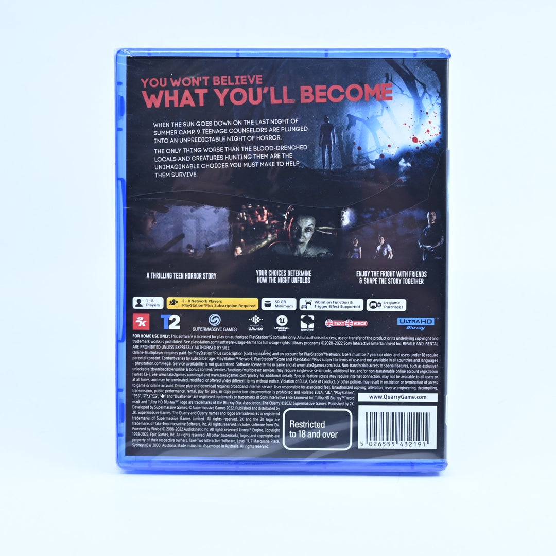 The Quarry - AS NEW - Sony Playstation 5 / PS5 Game - MINT DISC!