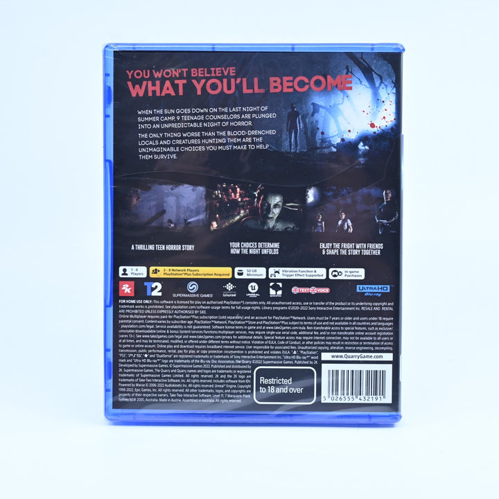 The Quarry - AS NEW - Sony Playstation 5 / PS5 Game - MINT DISC!