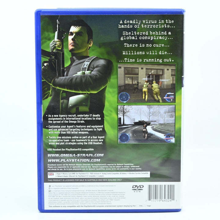 Syphon Filter: The Omega Strain - Sony Playstation 2 / PS2 Game - No Manual PAL