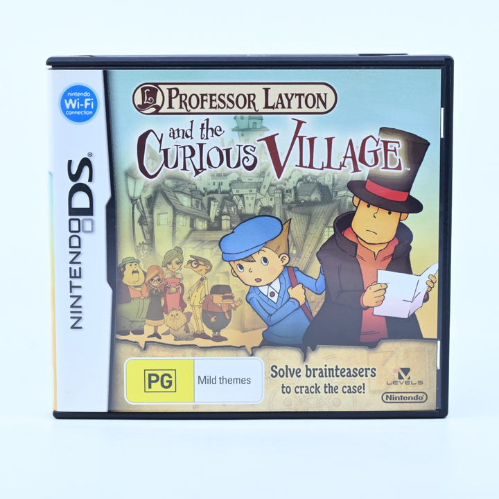 Professor Layton and the Curious Village - Nintendo DS Game - PAL + Manual
