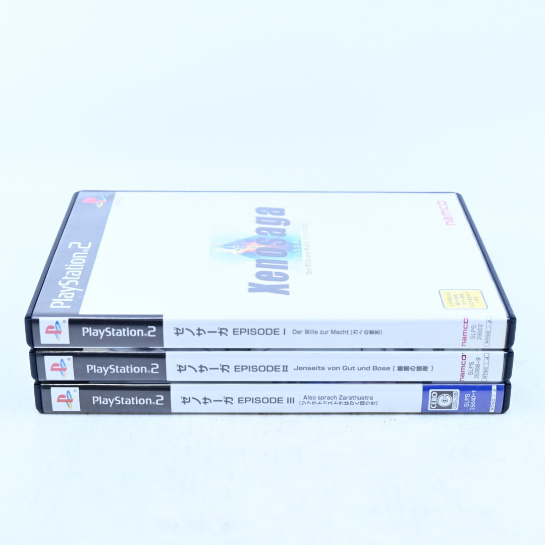 Xenosaga Episode I + II + III - Sony Playstation 2 / PS2 Game + Manual - NTSC-J