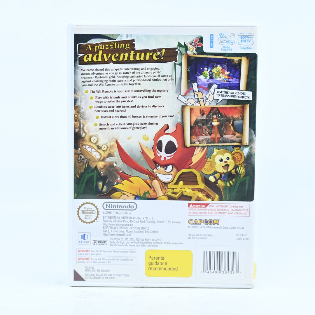 Zack & Wiki: The Quest for Barbaros' Treasure - Nintendo Wii Game + Manual - PAL