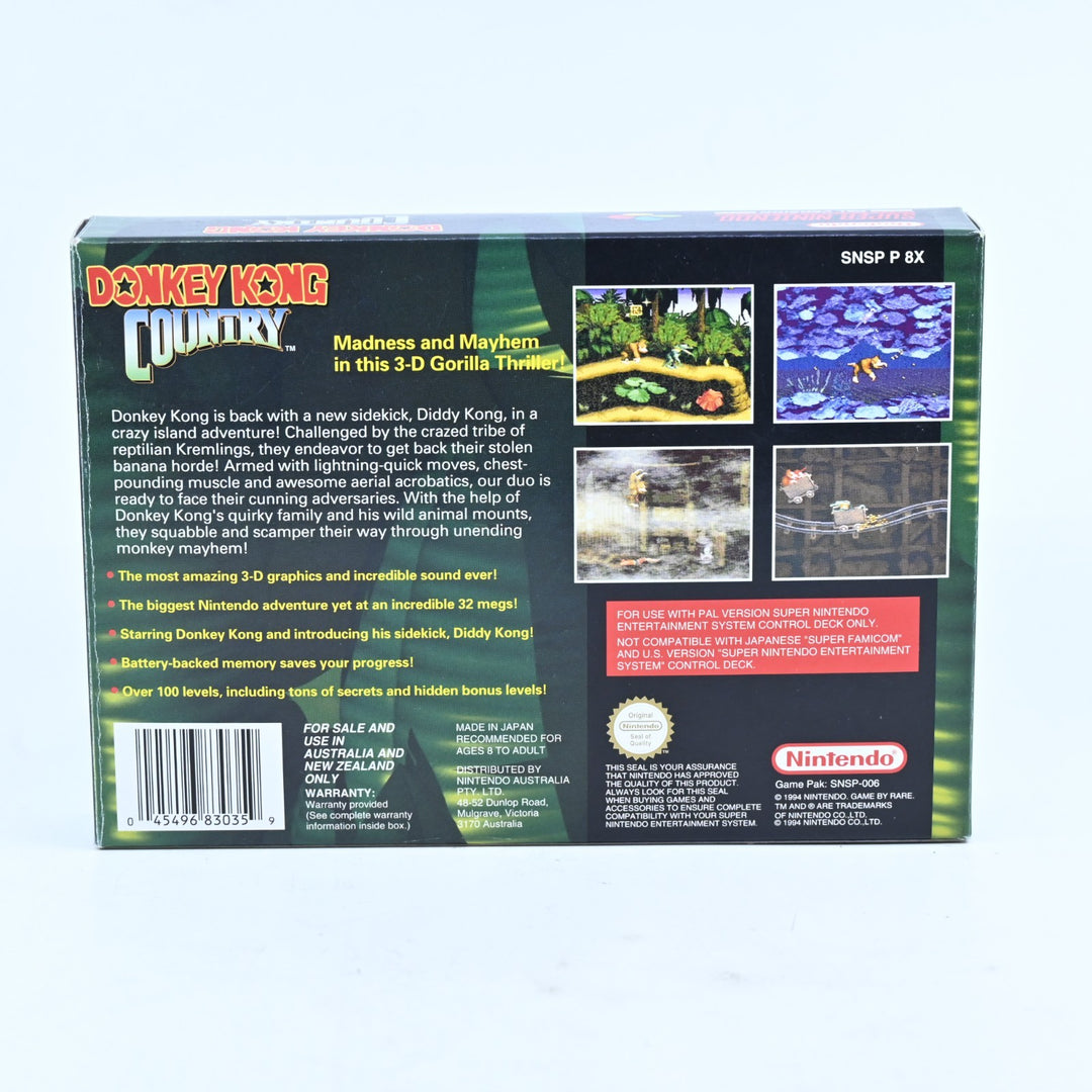 Donkey Kong Country - Super Nintendo/ SNES Boxed Game - PAL Excellent Condition!