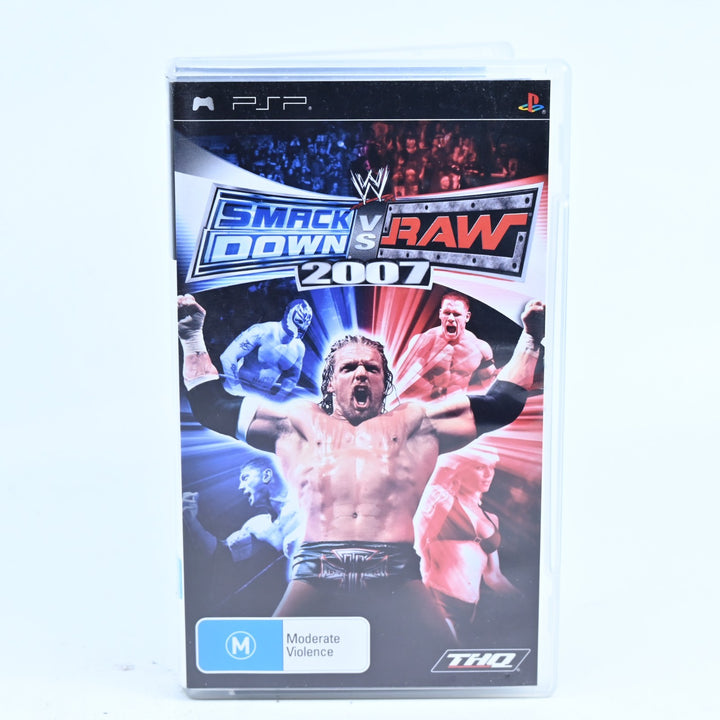WWE SmackDown! vs. RAW 2007 - Sony PSP Game + Manual - FREE POST!
